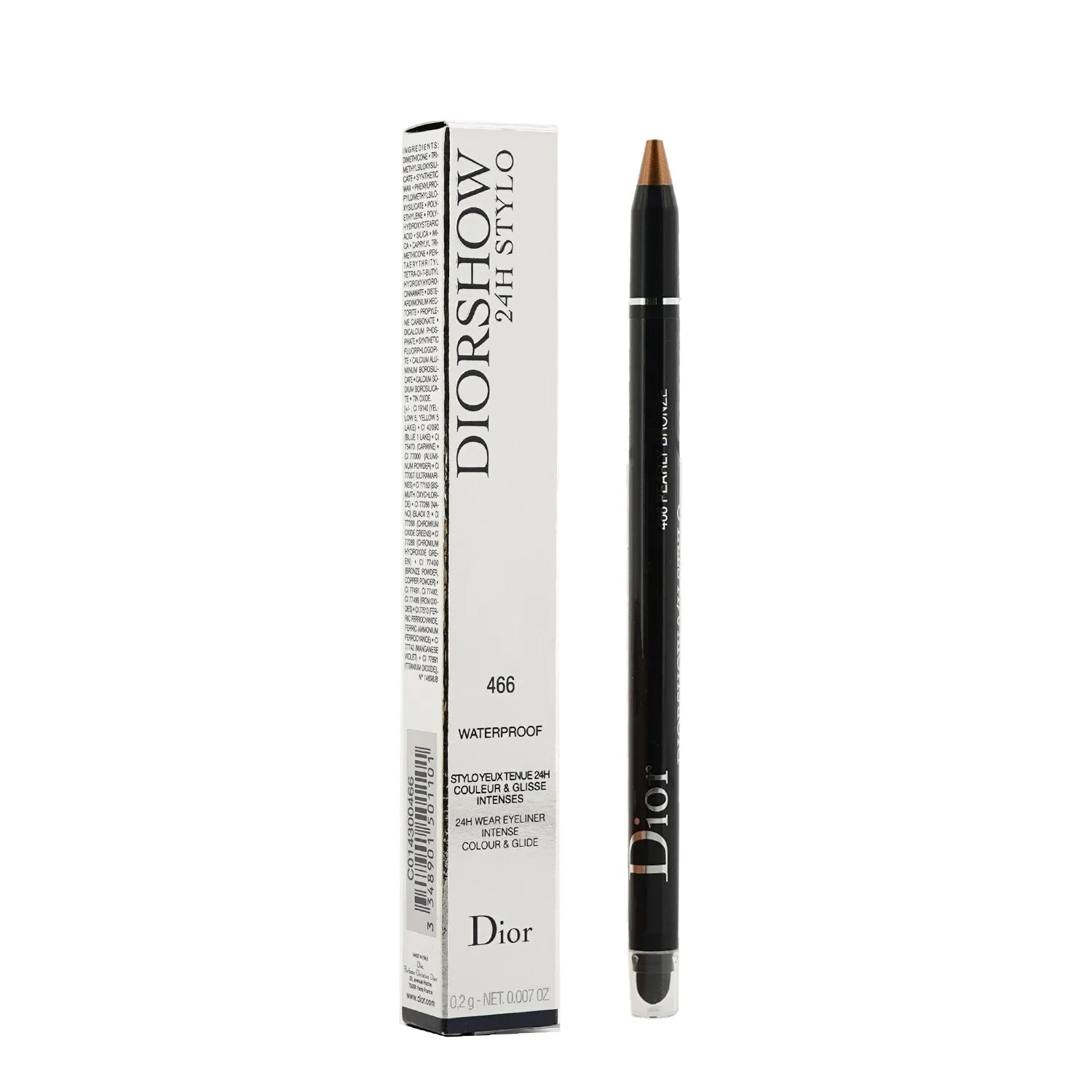 Christian Dior Diorshow 24H Stylo Waterproof Eyeliner - # 076 Pearly Silver  0.2g/0.007oz