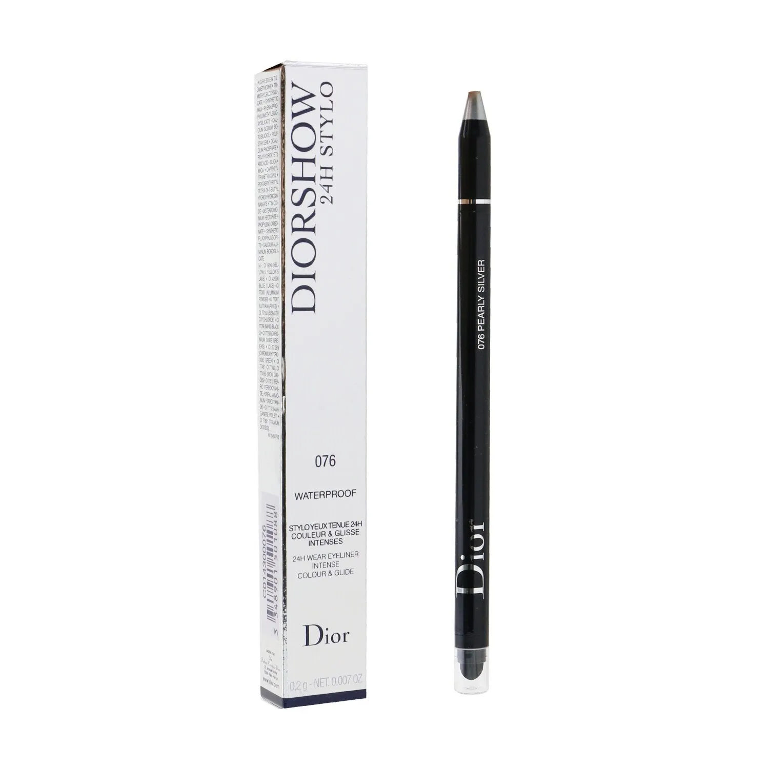 Christian Dior Diorshow 24H Stylo Waterproof Eyeliner - # 076 Pearly Silver  0.2g/0.007oz