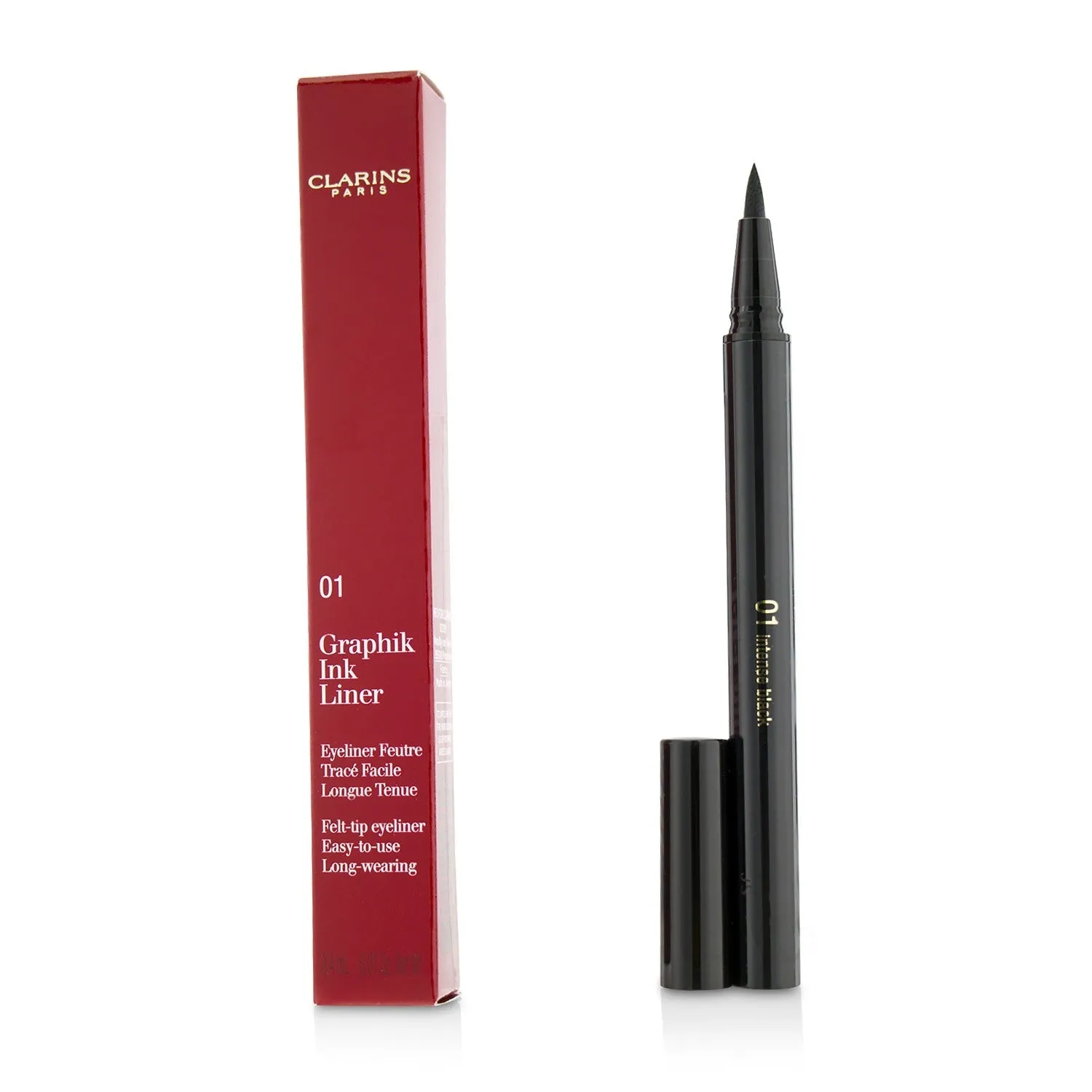 Clarins Graphik Ink Liner - #01 Intense Black  0.4ml/0.01oz