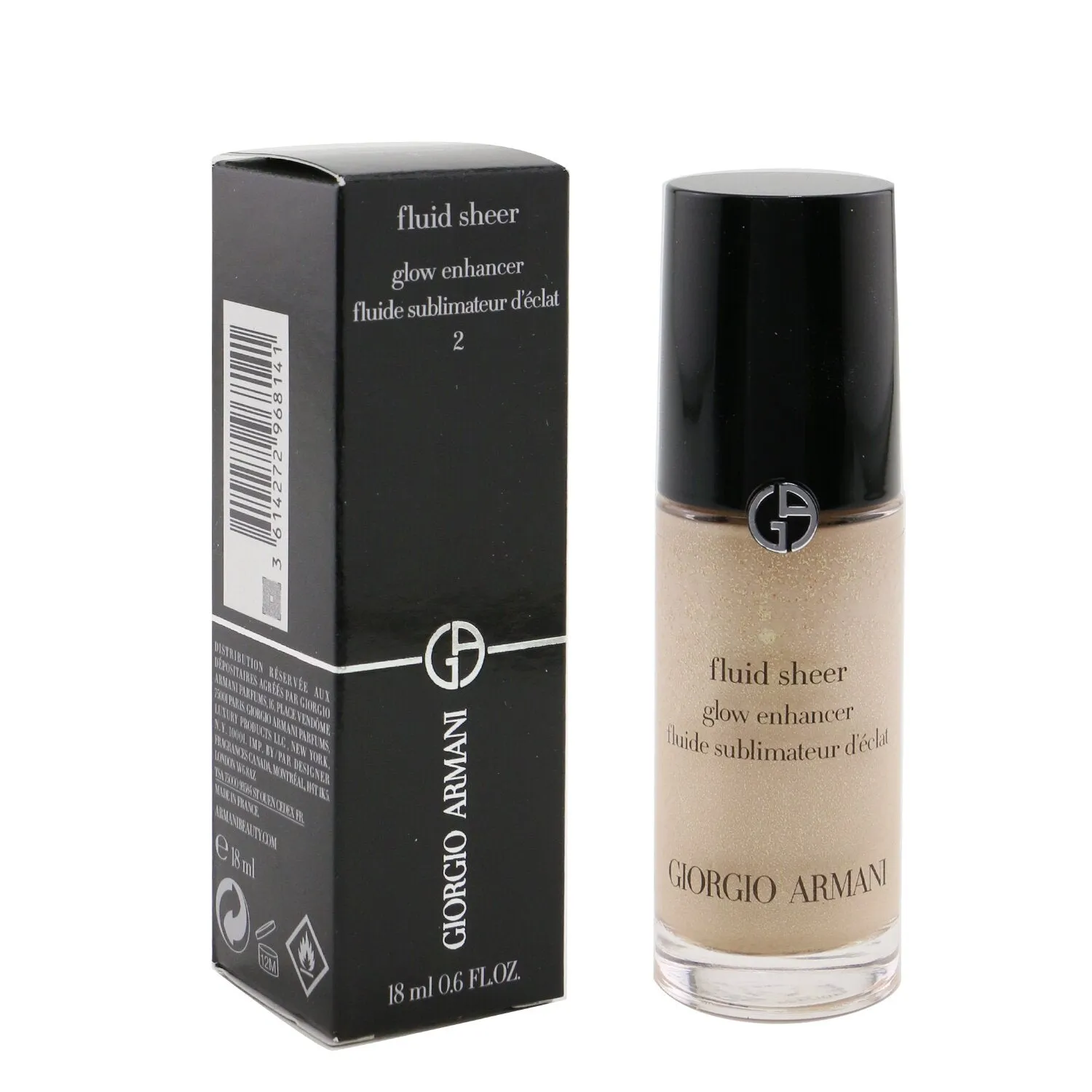 Giorgio Armani Fluid Sheer Glow Enhancer (Mini) - # 08 Pink  18ml/0.6oz