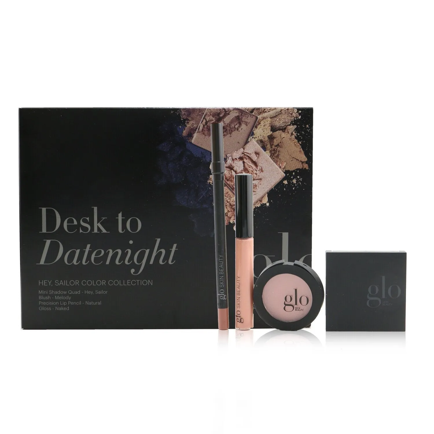 Glo Skin Beauty Desk to Datenight (Mini Shadow Quad   Blush   Lip Pencil   Lip Gloss) - # Bon Voyage  4pcs