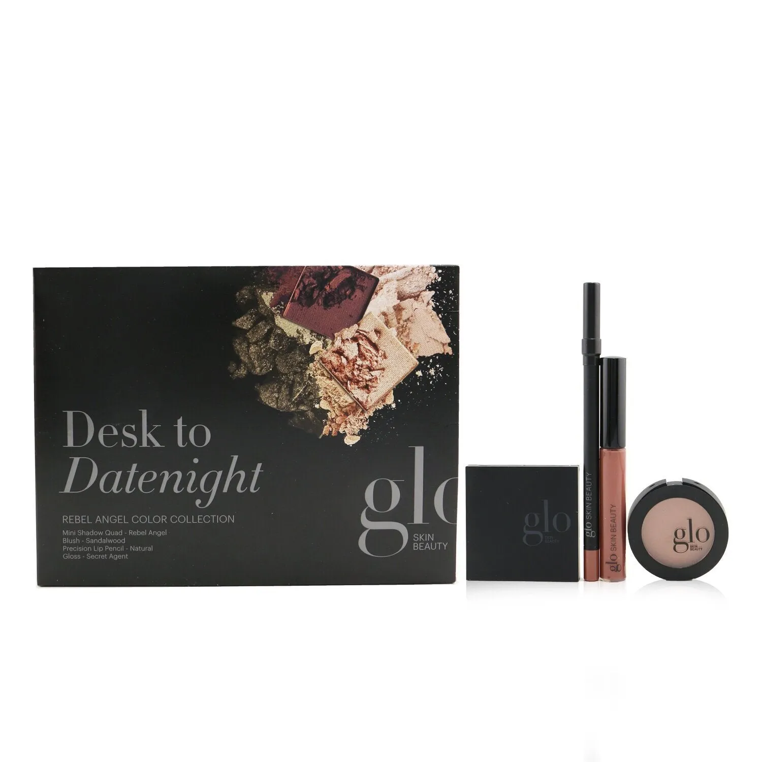 Glo Skin Beauty Desk to Datenight (Mini Shadow Quad   Blush   Lip Pencil   Lip Gloss) - # Bon Voyage  4pcs