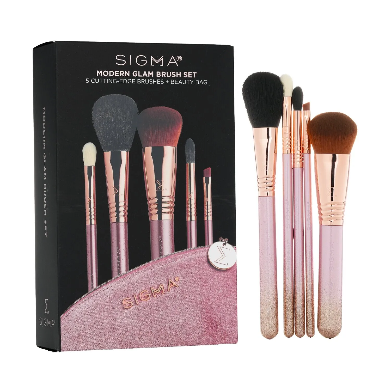 Sigma Beauty Modern Glam Brush Set (5x Cutting Edge Brush)  5pcs 1Bag