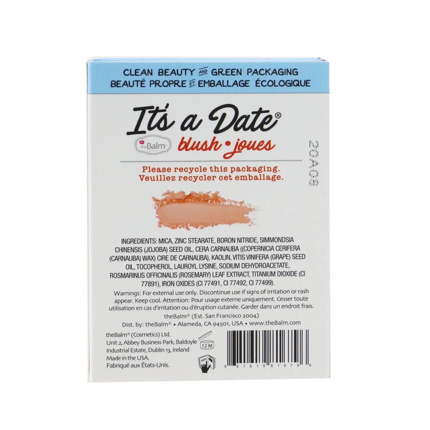 TheBalm Powder Blush - # Big Date  6.5g/0.23oz