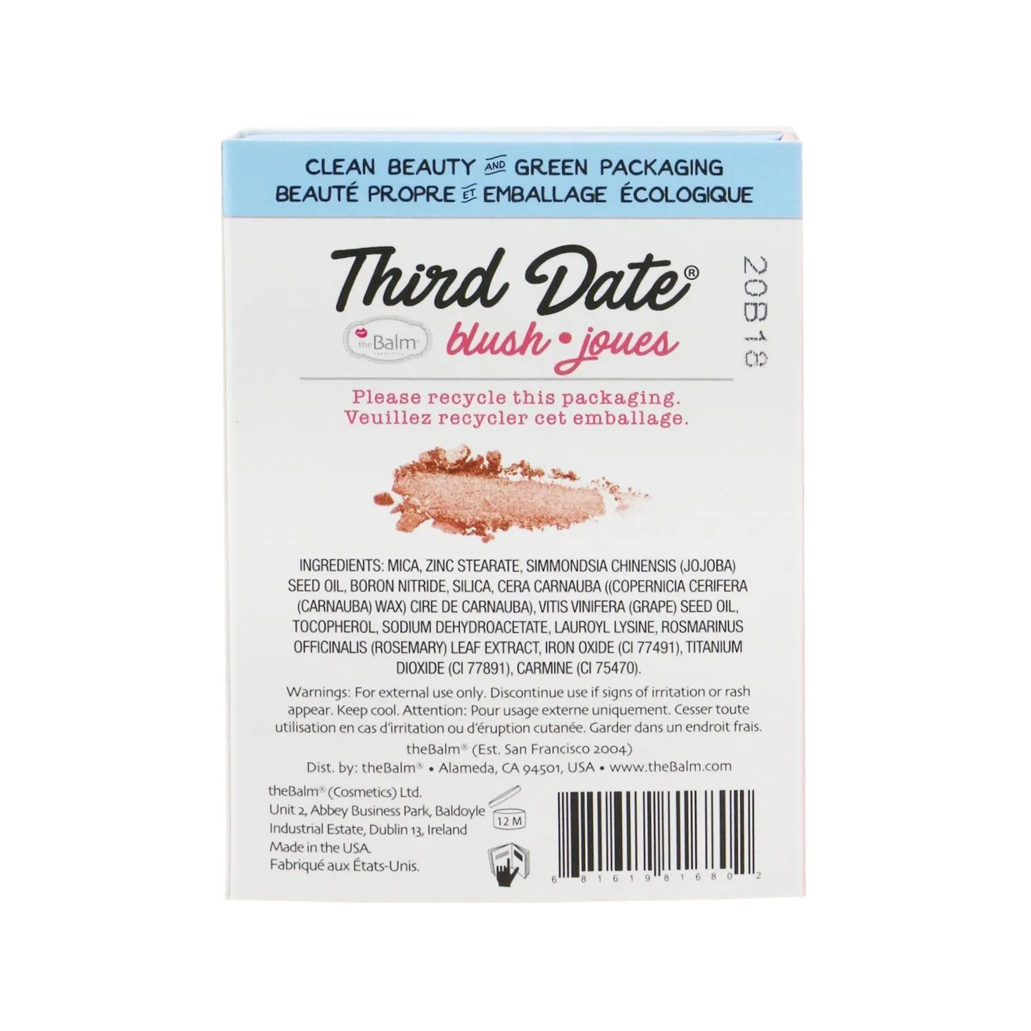 TheBalm Powder Blush - # Big Date  6.5g/0.23oz